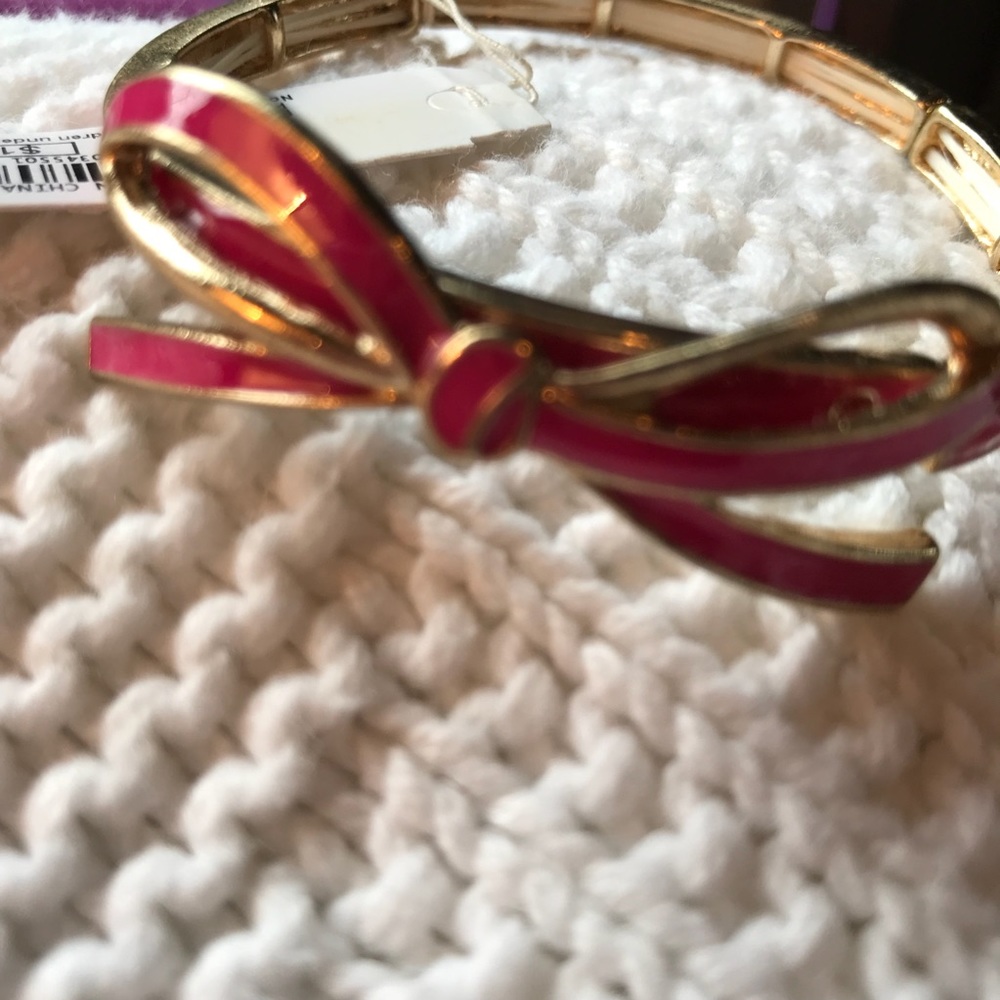 Pink bow bracelet - Picture 2 of 3